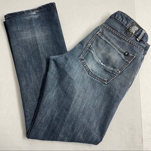 Blue denim Ezekiel jeans pants bottoms 34 rider